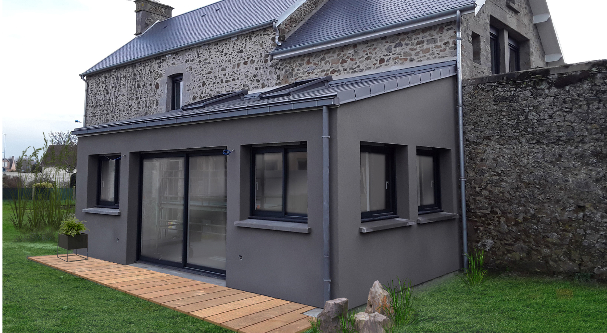 extension maison normandie